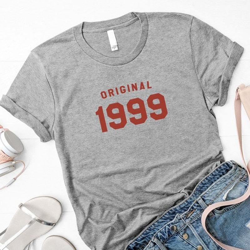 Original 1999 T-shirt | 24th Birthday Party Cotton T-shirt - Vintage tees for Women