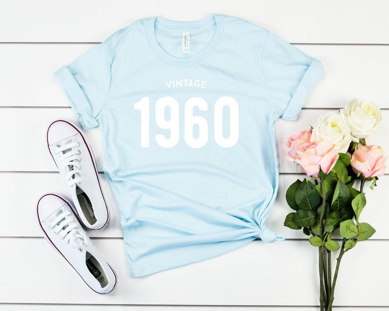 Vintage 1960 Birthday T Shirt | 63rd Birthday Party T-Shirt - Vintage tees for Women